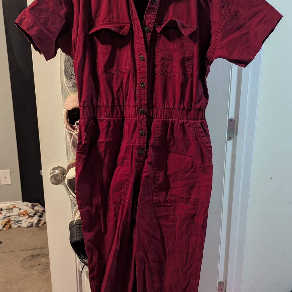 Stylish Burgundy Jumpsuit